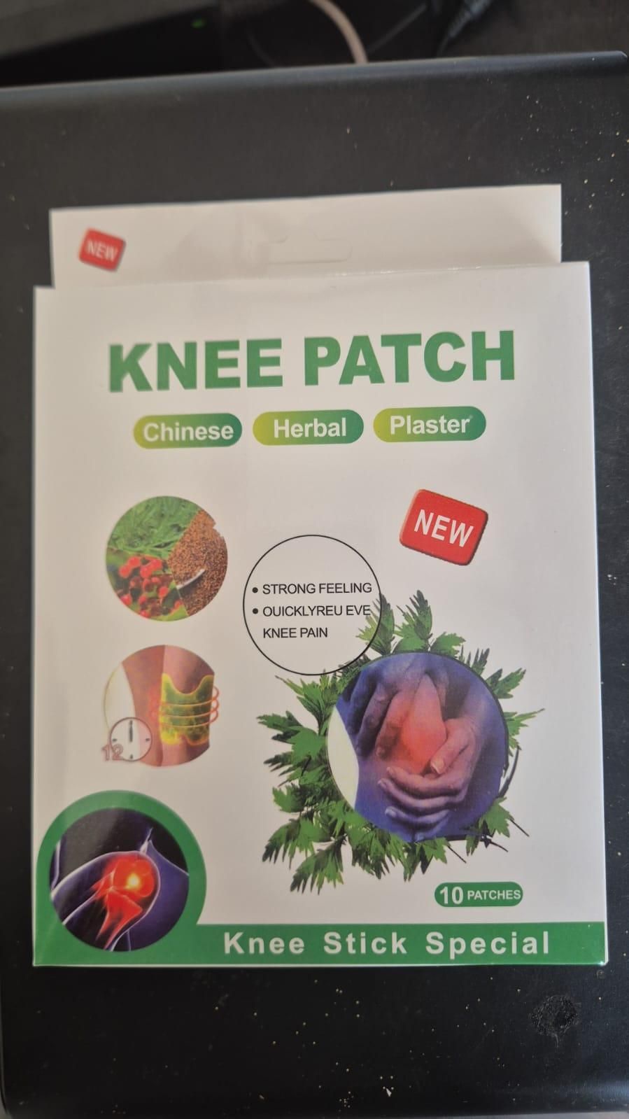 Natural Knee Pain Relief Patches – Fast Acting, Non-Messy (Pack of 10, 20, 30)