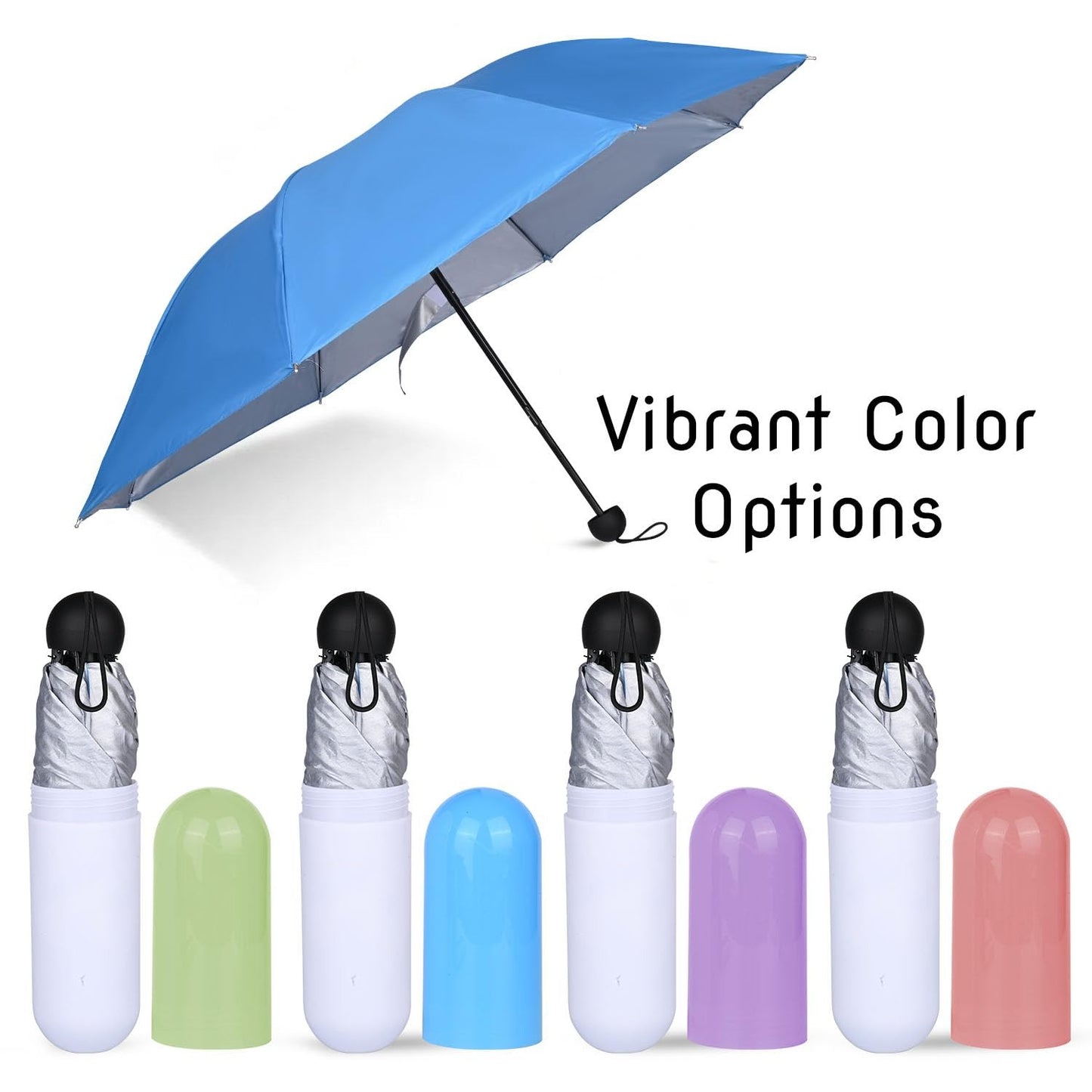 Mini Foldable Capsule Umbrella