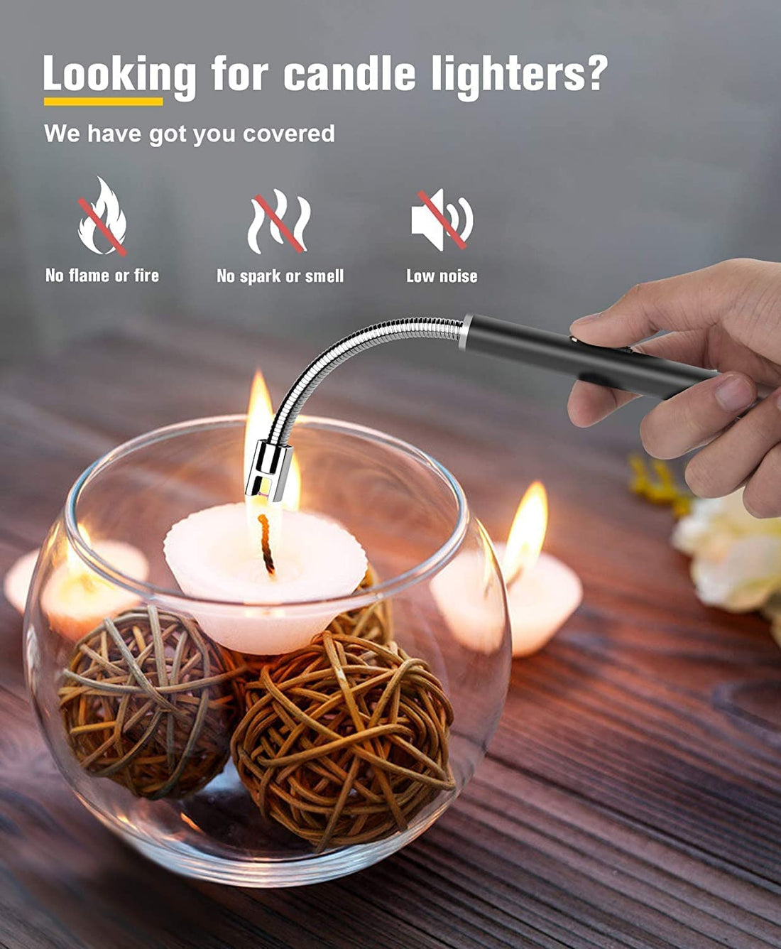 Rechargeable USB Electric Arc Lighter