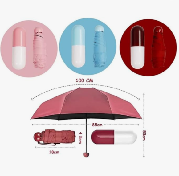 Mini Foldable Capsule Umbrella