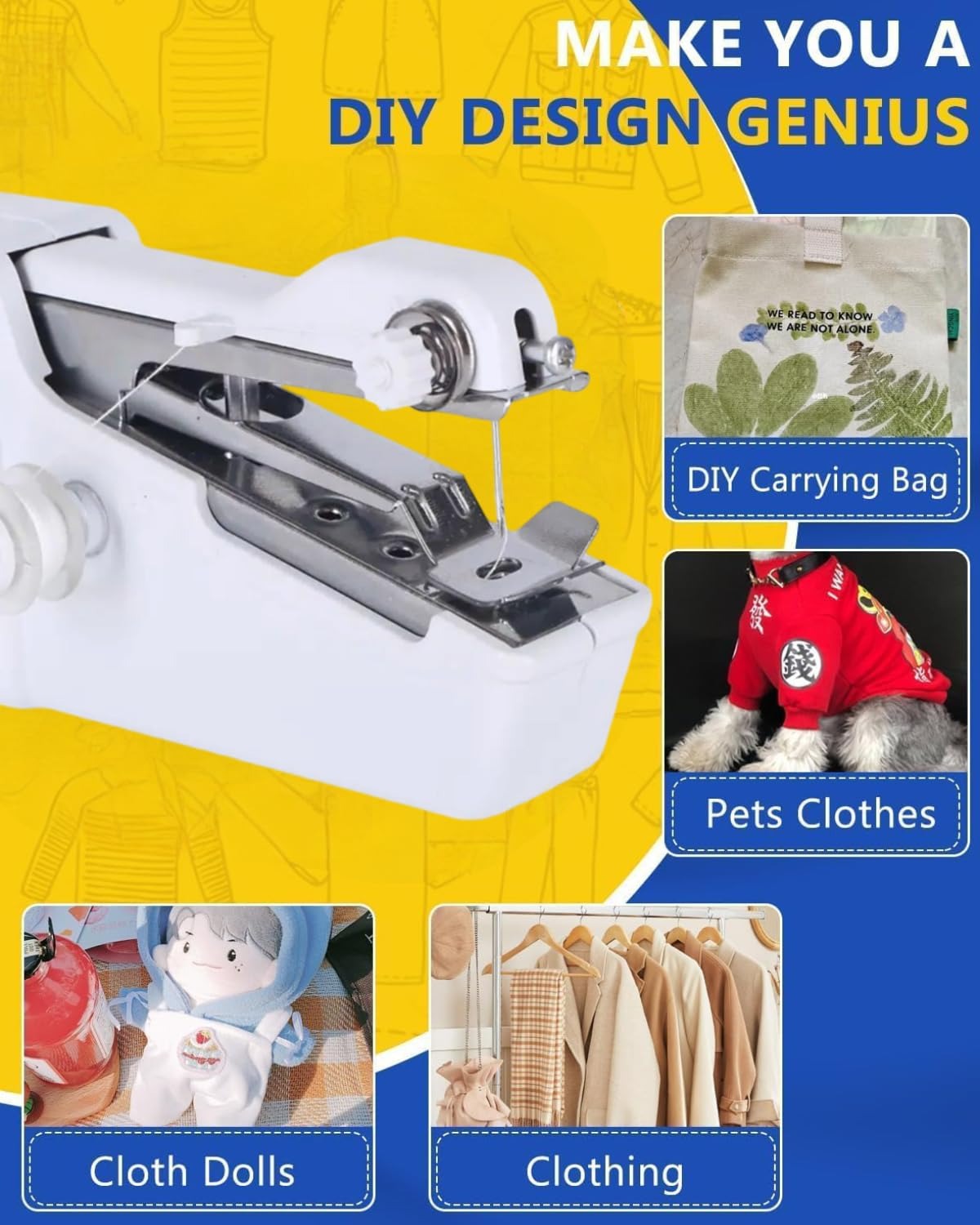Handheld Sewing Machine For Emergency Stitching