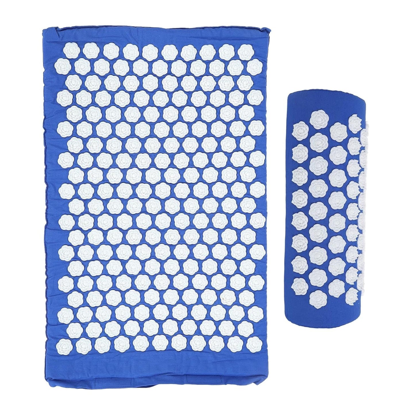 Acupressure Mat and Pillow Set for Back/Neck Pain Relief and Muscle Relaxation