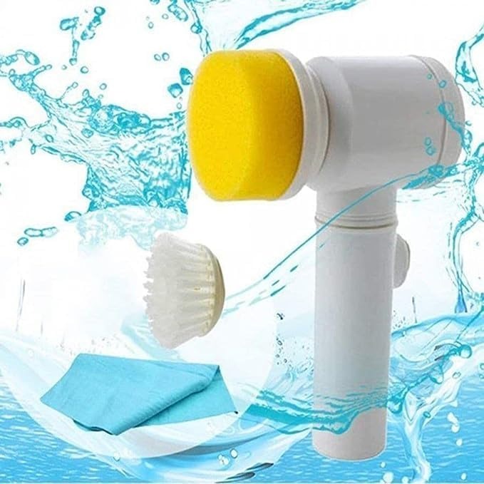 5 In 1 Electric Cleaning Magic Brush Multifunctional Spin Cleaner Brush
