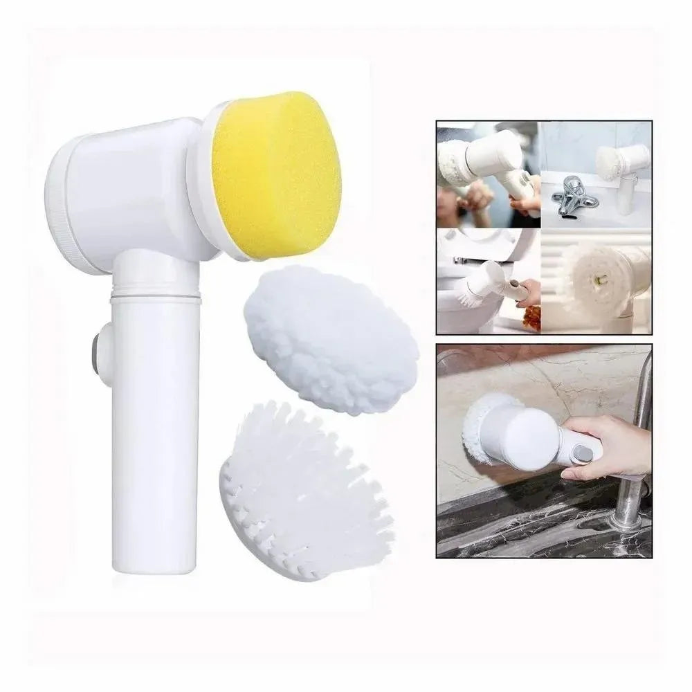 5 In 1 Electric Cleaning Magic Brush Multifunctional Spin Cleaner Brush