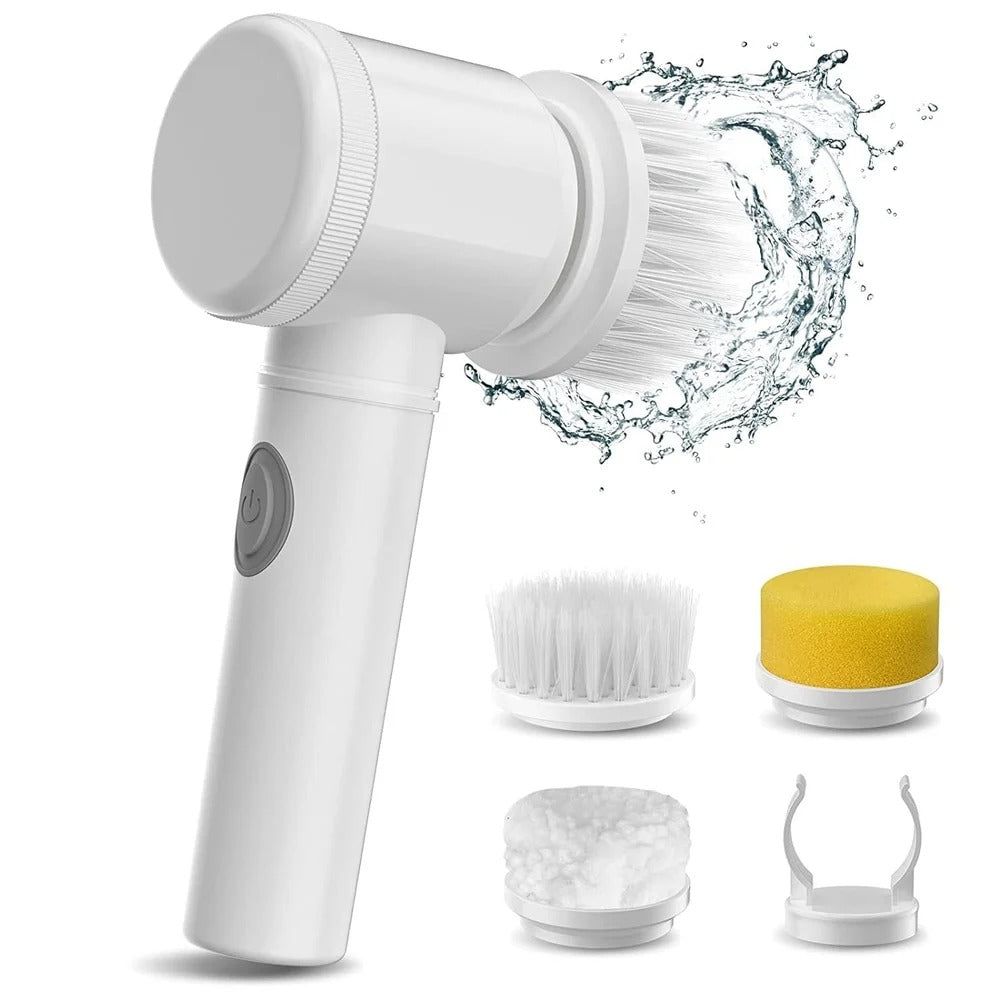 5 In 1 Electric Cleaning Magic Brush Multifunctional Spin Cleaner Brush