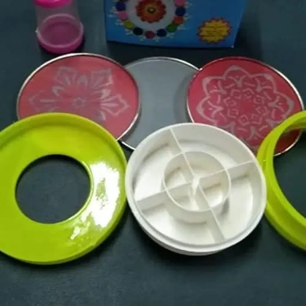 Rangoli Making Kit Includes Magic Tool (4 inch) Random Design