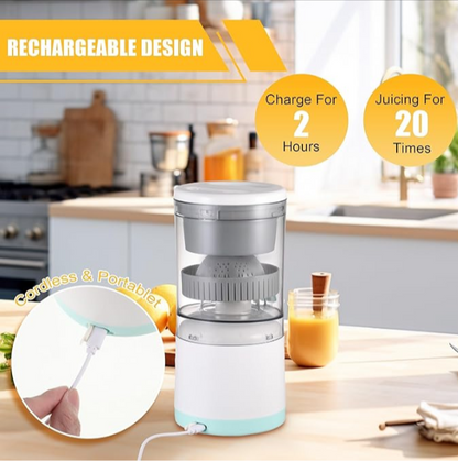Electric Citrus Juicer - Wireless, USB Charging & Portable Fruits Juicer