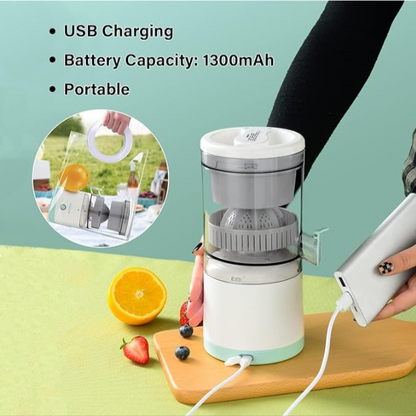 Electric Citrus Juicer - Wireless, USB Charging & Portable Fruits Juicer