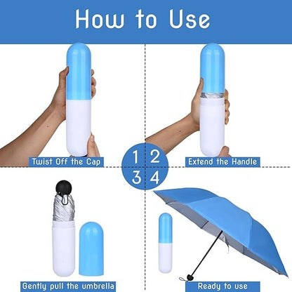 Mini Foldable Capsule Umbrella