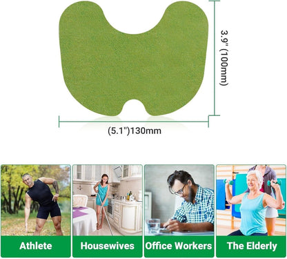 Natural Knee Pain Relief Patches – Fast Acting, Non-Messy (Pack of 10, 20, 30)