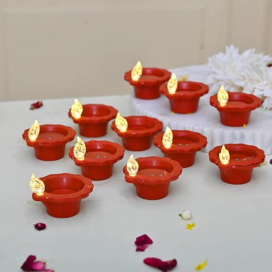 LED Light Water Sensor Diyas Plastic with, Ambient Lights, (Pack of 6/12/18/24)